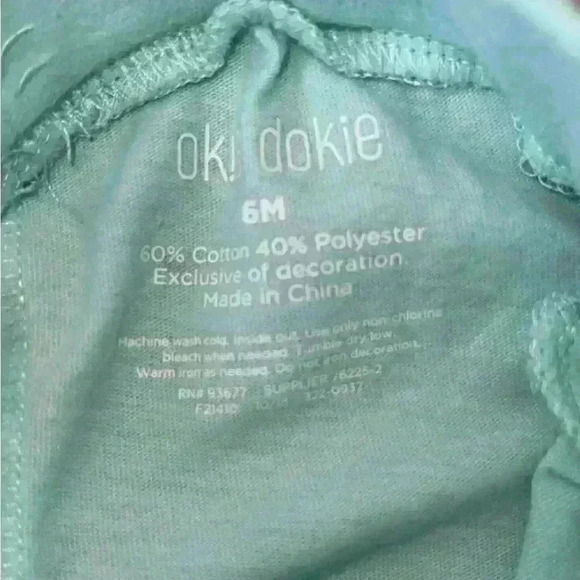 5/$10- Okie dokie Baby Girl Light Blue Shorts Size 6 Months - Picture 3 of 3